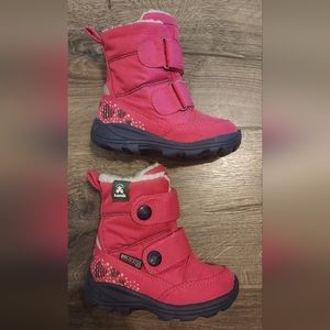 PINK KAMIK SNOW BOOTS - TODDLER SIZE 7